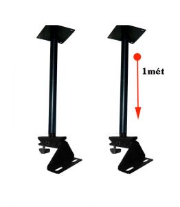 GIÁ TREO LOA THẢ TRẦN XOAY 360 ĐỘ (LOẠI TI DÀI 1 MÉT)