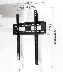 Giá treo TiVi thẳng Daikiosan DP240 (26-65 inch)