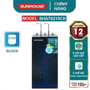 Máy lọc nước R.O nóng lạnh SUNHOUSE SHA76215CK 9 lõi