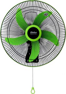 Quạt treo tường ELEFAN thân sắt cánh 45cm 5 lá , 1 dây kéo T4505-1D