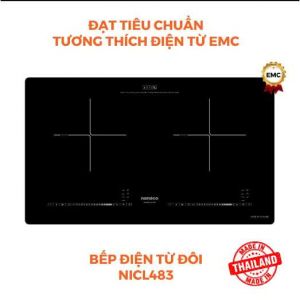 Bếp điện từ đôi Nanoco model NICL483