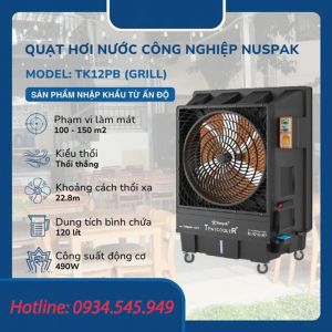 Máy làm mát hơi nước Nuspak TK12PB (490W) thổi thẳng