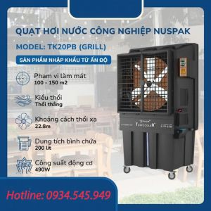 Máy làm mát hơi nước Nuspak TK20PB (490W) thổi thẳng
