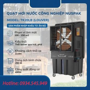 Máy làm mát hơi nước Nuspak TK20LB (490W) có đảo gió